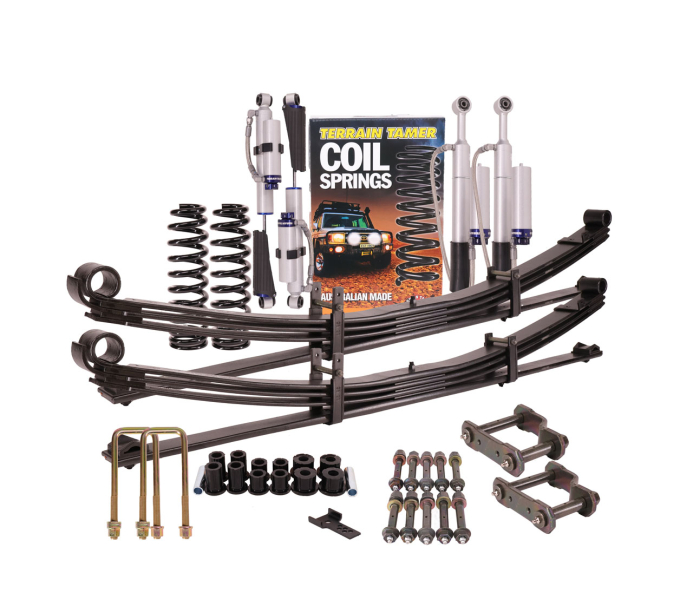 KIT DE SUSPENSION TERRAIN TAMER AVEC AMORTISSEUR PRO SHOCK REHAUSSE +40/50MM POUR TOYOTA HILUX REVO