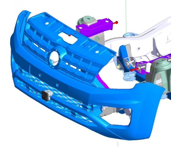 TRAVERSE DE TREUIL AMOVIBLE POUR VOLKSWAGEN AMAROK V6 A PARTIR DE 2016