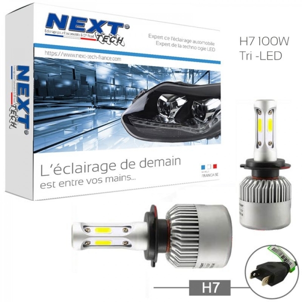 Ampoules H7 LED anti-erreur haute puissantce pour voiture et moto -  Next-Tech France