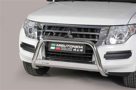 PROTECTION AVANT TUBULAIRE 63MM INOX HOMOLOGUEE CE POUR MITSUBISHI PAJERO A PARTIR DE 2015