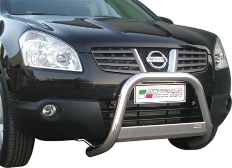 PROTECTION AVANT TUBULAIRE 63MM INOX HOMOLOGUEE CE POUR NISSAN QASHQAI DE 2007 A 2010