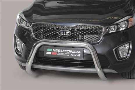 PROTECTION AVANT TUBULAIRE 76MM INOX HOMOLOGUEE CE POUR KIA SORENTO A PARTIR DE 2015