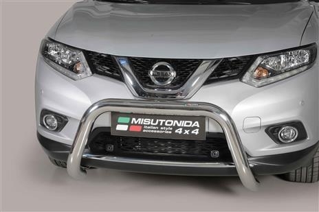 PROTECTION AVANT TUBULAIRE 76MM INOX HOMOLOGUEE CE POUR NISSAN XTRAIL A PARTIR DE 2015