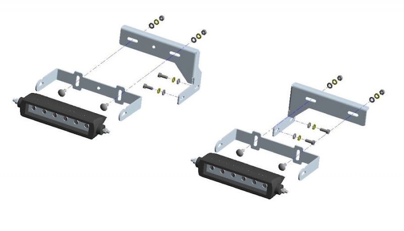 KIT 2 BARRES LED OSRAM AVEC KIT DE MONTAGE POUR TOYOTA KDJ150 / 155 A PARTIR DE 2015