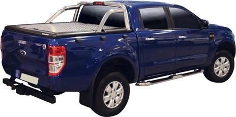 TONNEAU COVER ALUMINIUM DOUBLE CABINE POUR FORD RANGER A PARTIR DE 2012 (COMPATIBLE ROLL BAR ORIGINE)