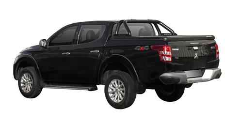 TONNEAU COVER EN ALUMINIUM NOIR DOUBLE CAB POUR MITSUBISHI L200 ET FIAT FULLBACK A PARTIR DE 2016