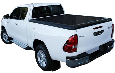 TONNEAU COVER EN ALUMINIUM NOIR DOUBLE CAB POUR TOYOTA HILUX REVO A PARTIR DE 2016