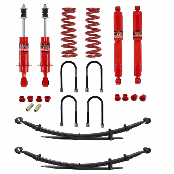 KIT DE SUSPENSION PEDDERS REHAUSSE  +40MM TARAGE MEDIUM POUR NISSAN NAVARA D40