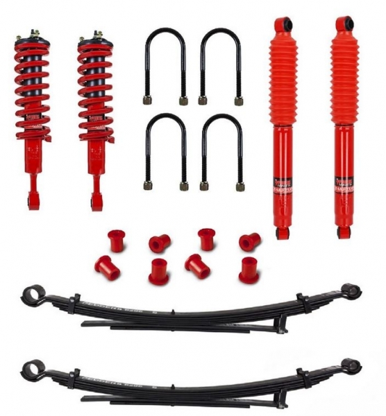 KIT DE SUSPENSION PEDDERS REHAUSSE  +30/40MM TARAGE CONFORT POUR TOYOTA HILUX VIGO EZIFIT