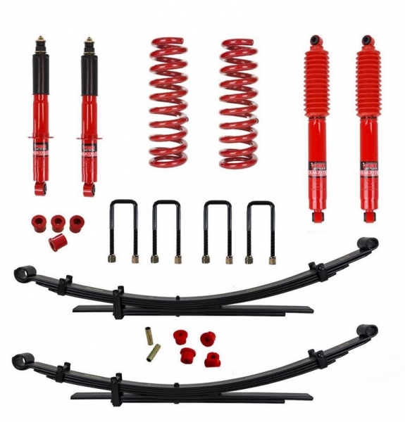 KIT DE SUSPENSION PEDDERS REHAUSSE  +40MM TARAGE CONFORT POUR ISUZU D-MAX A PARTIR DE 2012