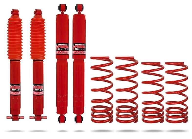 KIT DE SUSPENSION PEDDERS REHAUSSE +10MM TARAGE MEDIUM  POUR LAND ROVER DEFENDER 90 A PARTIR DE 1983