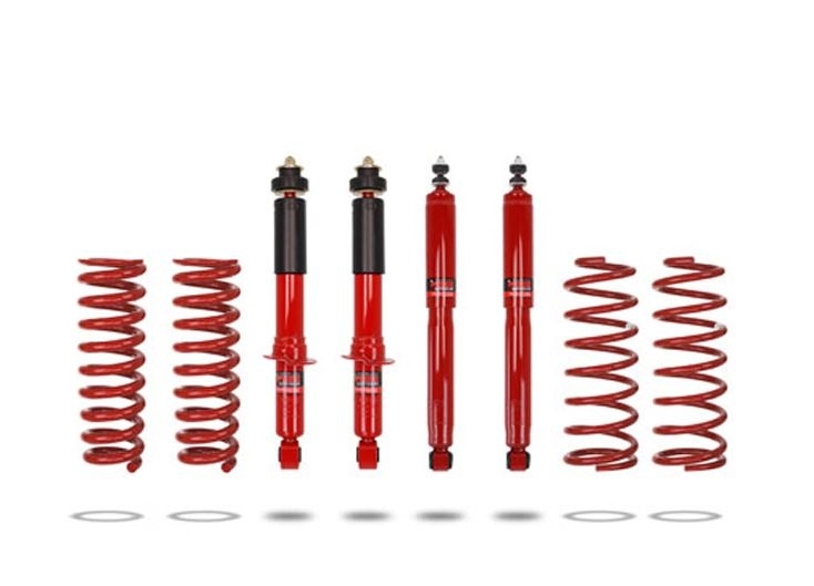 KIT DE SUSPENSION PEDDERS REHAUSSE  +50MM TARAGE MEDIUM POUR TOYOTA LANDCRUISER KZJ/KDJ 90-95