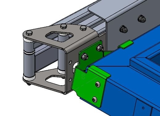 Support de fixation pour auvent en aluminium