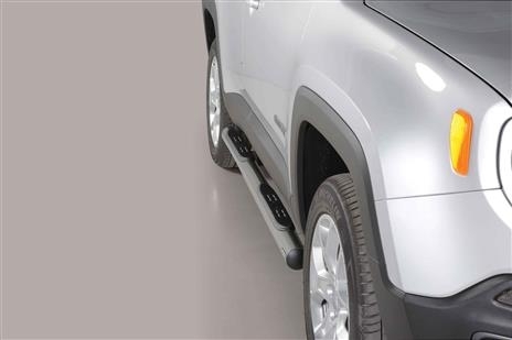 MARCHE PIEDS INOX TUBE POUR JEEP RENEGADE 2014+ TRAILHAWK INCLUS