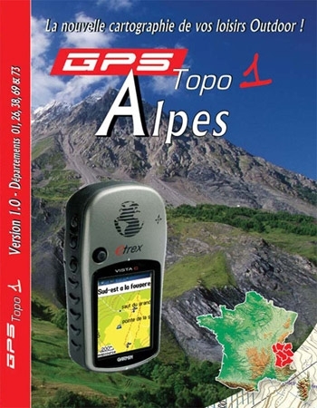 LOGICIEL GPS GARMIN TOPO 1 ALPES