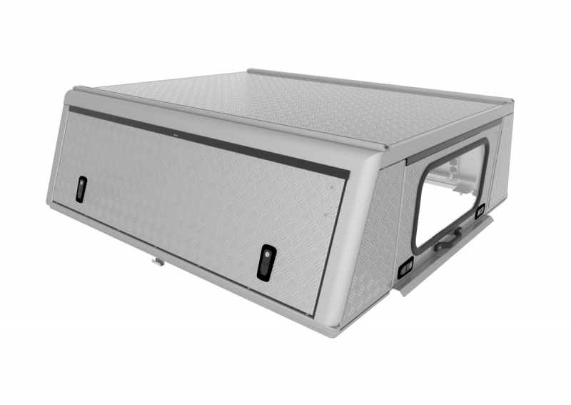 HARDTOP ALU CAB ADVENTURE 3 POUR ISUZU D-MAX (2013 - 2020) DOUBLE CABINE - ALUMINIUM STRIE GRIS