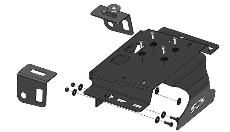 KIT DE MONTAGE SOUS SIEGE POUR COMPRESSEUR ARB TOUS MODELES POUR JEEP WRANGLER JK