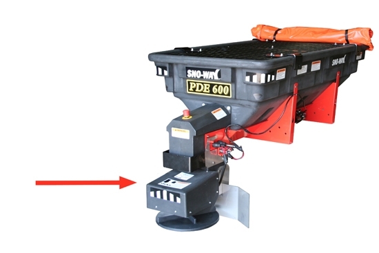 MOTORISATION AVEC BAC DE 70CM POUR DISTRIBUTEUR A SEL SNO-WAY