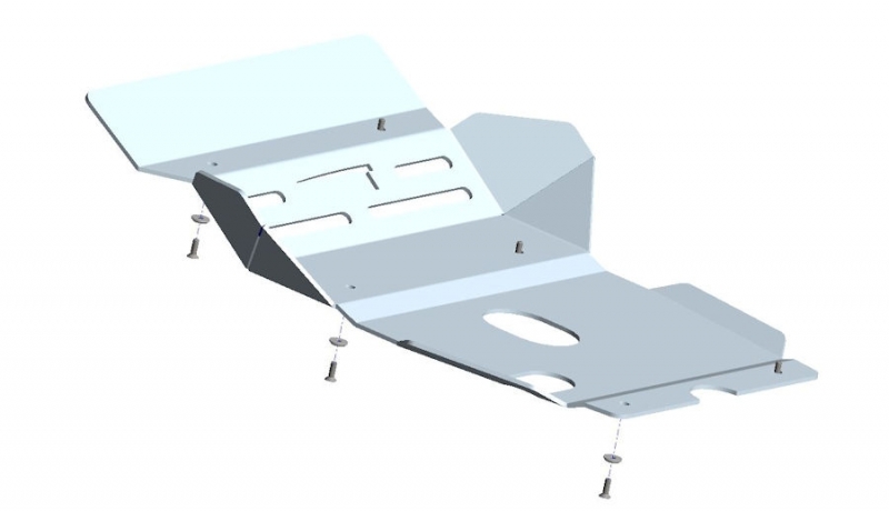 BLINDAGE AVANT 6MM EN ALUMINIUM POUR TOYOTA HILUX REVO A PARTIR DE 2016 DIESEL