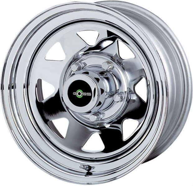 JANTE ACIER GOSS TRIANGULAR CHROME 7 X 15 ENTRAXE 6 X 139.7 DEPORT -6