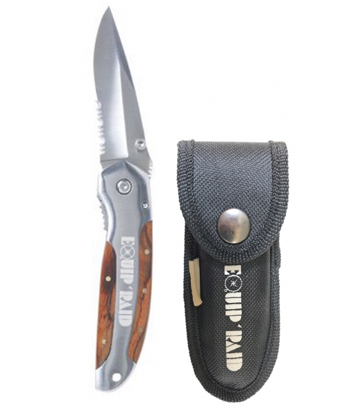 COUTEAU DE SURVIE AVEC ETUI CEINTURE EQUIP'RAID