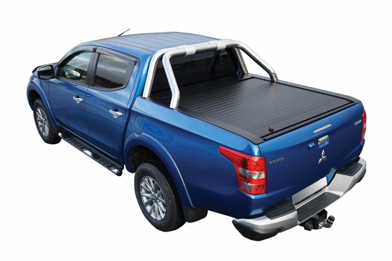 ROLL BAR INOX DOUBLE TUBES Ø 76 MM POUR MITSUBISHI L200 ET FIAT FULLBACK DOUBLE CABINE A PARTIR DE 2016