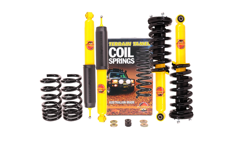 KIT DE SUSPENSION COMBINÉ ASSEMBLÉ TERRAIN TAMER REHAUSSE +40/50MM POUR MITSUBISHI PAJERO 3 ET 4