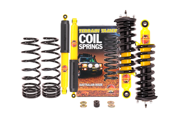 KIT DE SUSPENSION COMBINÉ ASSEMBLÉ TERRAIN TAMER REHAUSSE +40/50MM POUR NISSAN NAVARA D23 RESSORT HELICOIDAUX ARR