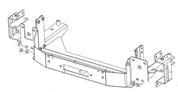 KIT DE MONTAGE INTEGRE POUR TREUIL POUR MERCEDES SPRINTER ET VOLKSWAGEN CRAFTER