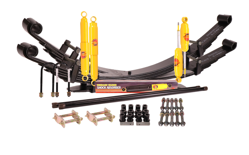 KIT DE SUSPENSION TERRAIN TAMER REHAUSSE +40/50MM POUR MITSUBISHI L200 K74 DE 1996 A 2007