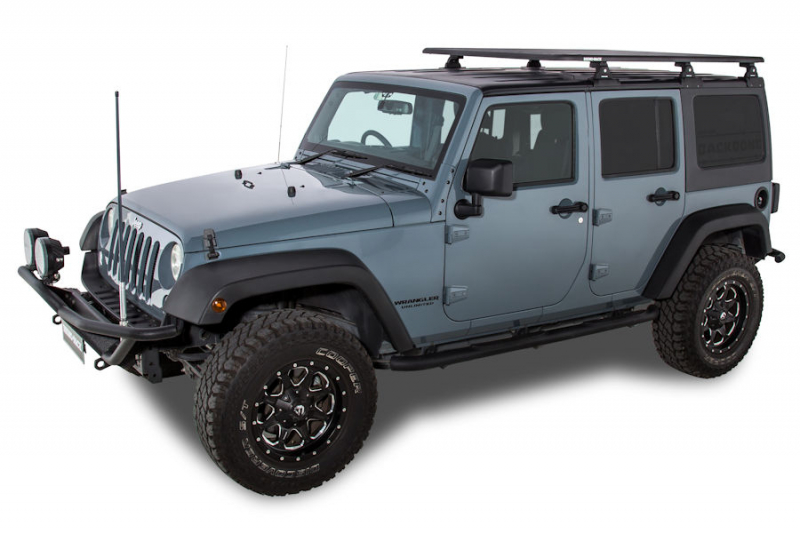 KIT BACKBONE GALERIE PIONEER RHINO RACK 6 1828X1426MM POUR JEEP WRANGLER JK 4 PORTES (AVEC PIEDS RLT600)