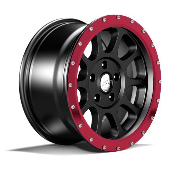 RING WR10 EN ALUMINIUM ANODISE POUR JANTE 17&quot; ASP ALLOYS SERIE 1450 - ROUGE