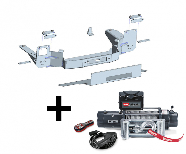 KIT DE MONTAGE INTEGRE AVEC TREUIL WARN XDC POUR MERCEDES SPRINTER A PARTIR DE 2019