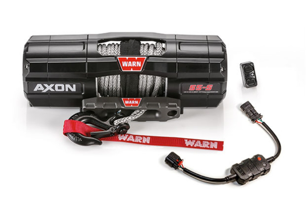 TREUIL WARN AXON 55-S 2.4 TONNES 12V CORDE SYNTHETIQUE