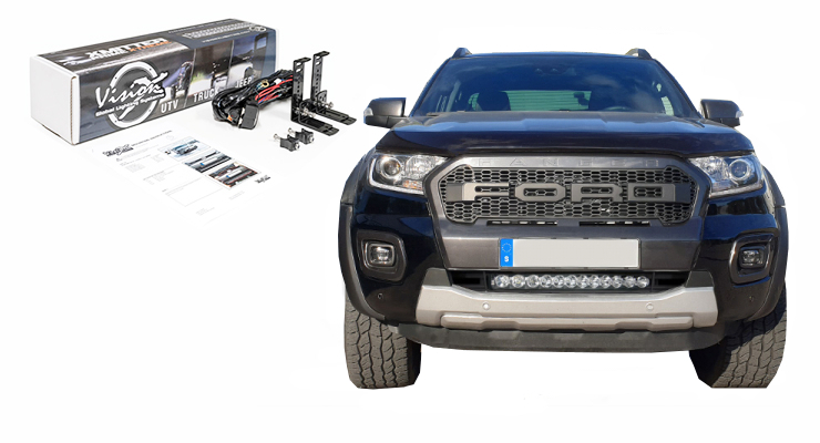 KIT BARRE LED VISION-X XPR-H12M (VEILLEUSE INTEGREE) POUR FORD RANGER A PARTIR DE 2019 (SANS RADAR DE COLLISION)