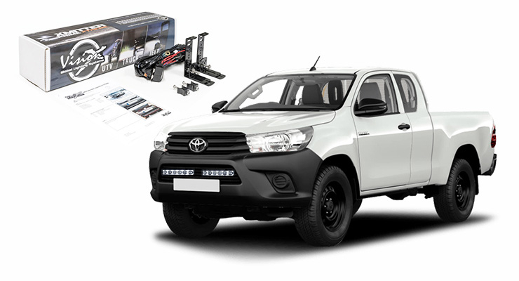 KIT 2 BARRES LED VISION-X XPR-6 (SANS VEILLEUSE INTEGREE) POUR TOYOTA HILUX REVO DE 2017 A 2018