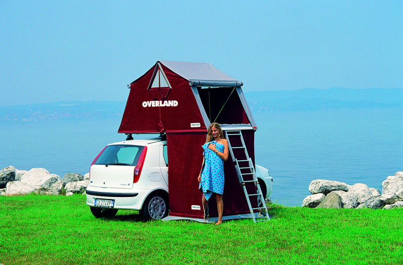 CABINE-VESTIAIRE OVERLAND BORDEAUX MEDIUM (HAUTEUR VEHICULE + BARRES DE TOIT COMPRISE ENTRE 186 ET 220 CM)