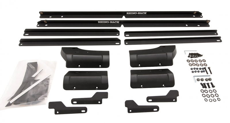 SYSTEME DE SUPPORTS BACKBONE RHINO RACK A 2 ANCRAGES POUR JEEP WRANGLER JK 2 PORTES