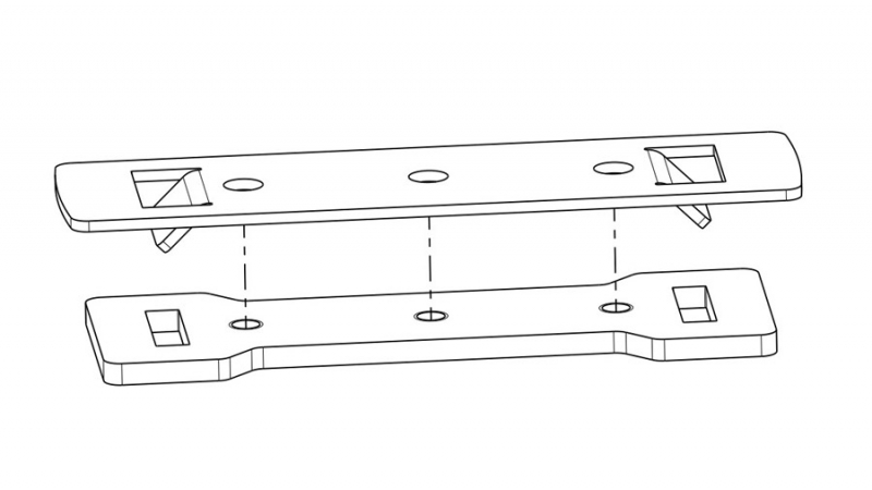 ADAPTATEURS POUR PIEDS RLT600 POUR LAND ROVER DEFENDER 90 ET 110 A PARTIR DE 2020 AVEC RAILS SUR LE TOIT