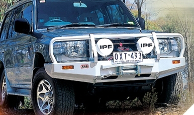 PARE CHOC WINCH BAR ARB POUR MITSUBISHI PAJERO DID AVANT 2003