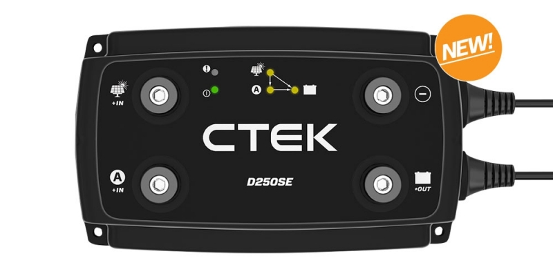 SEPARATEUR CHARGEUR CTEK D250SE DC/DC - 2 ENTREES POUR CHARGE ALTERNATEUR ET PANNEAU SOLAIRE