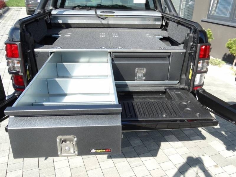 AMENAGEMENT DOUBLE TIROIR DE RANGEMENT FORD RANGER 2016+ DOUBLE CABINE