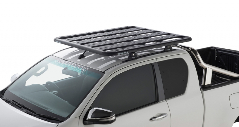 KIT GALERIE RHINO RACK PIONEER 6 1300 X 1240 MM POUR TOYOTA HILUX EXTRA CABINE A PARTIR DE 2016 (PIEDS INCLUS)