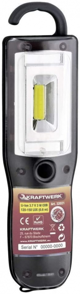 Lampe Accu Cob LED Rechargeable et Magnétique Kraftwerk