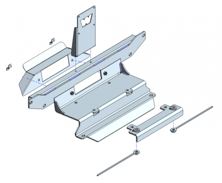 KIT MONTAGE INTEGRE POUR TREUIL POUR ISUZU D-MAX A PARTIR DE 2020