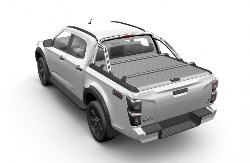 ROLL BAR INOX POUR MOUNTAIN TOP MTC314/MTC315 + 3EME FEU STOP POUR ISUZU DMAX 2012-2016