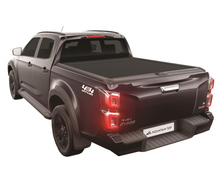 COUVRE BENNE ROLL TOP COVER NOIR MOUNTAIN TOP POUR ISUZU DMAX SPACE CABINE A PARTIR DE 2020 (2 PORTES/4 PLACES)