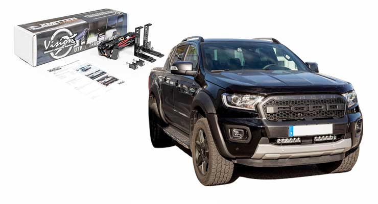 KIT DOUBLE BARRES LED VISION-X XPR-H6S POUR FORD RANGER A PARTIR DE 2020 AVEC RADAR