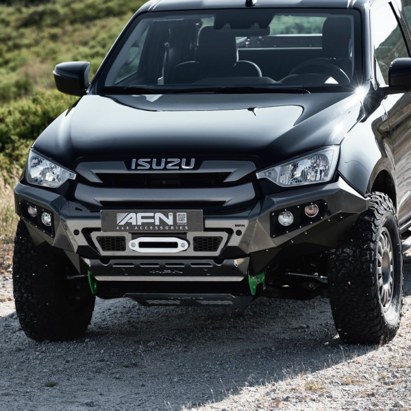 PARE CHOC AVANT AFN POUR ISUZU D-MAX A PARTIR DE 2021 AVEC ANTI BROUILLARD D'ORIGINE