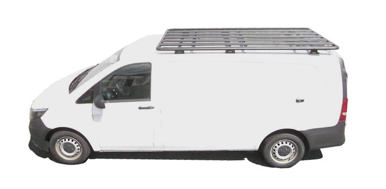 KIT GALERIE RHINO RACK PIONEER 6 2700 MM x 1472 MM POUR MERCEDES VITO CAROSSERIE EXTRA LONGUE (AVEC PIEDS RLTFMV04 ET RLTPMV04)